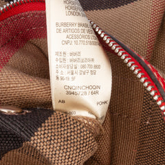 Medium Mega Check Canvas Ashby Bucket Bag