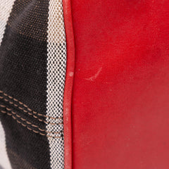 Medium Mega Check Canvas Ashby Bucket Bag