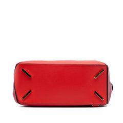 Medium Tricolor Calfskin Puzzle Satchel