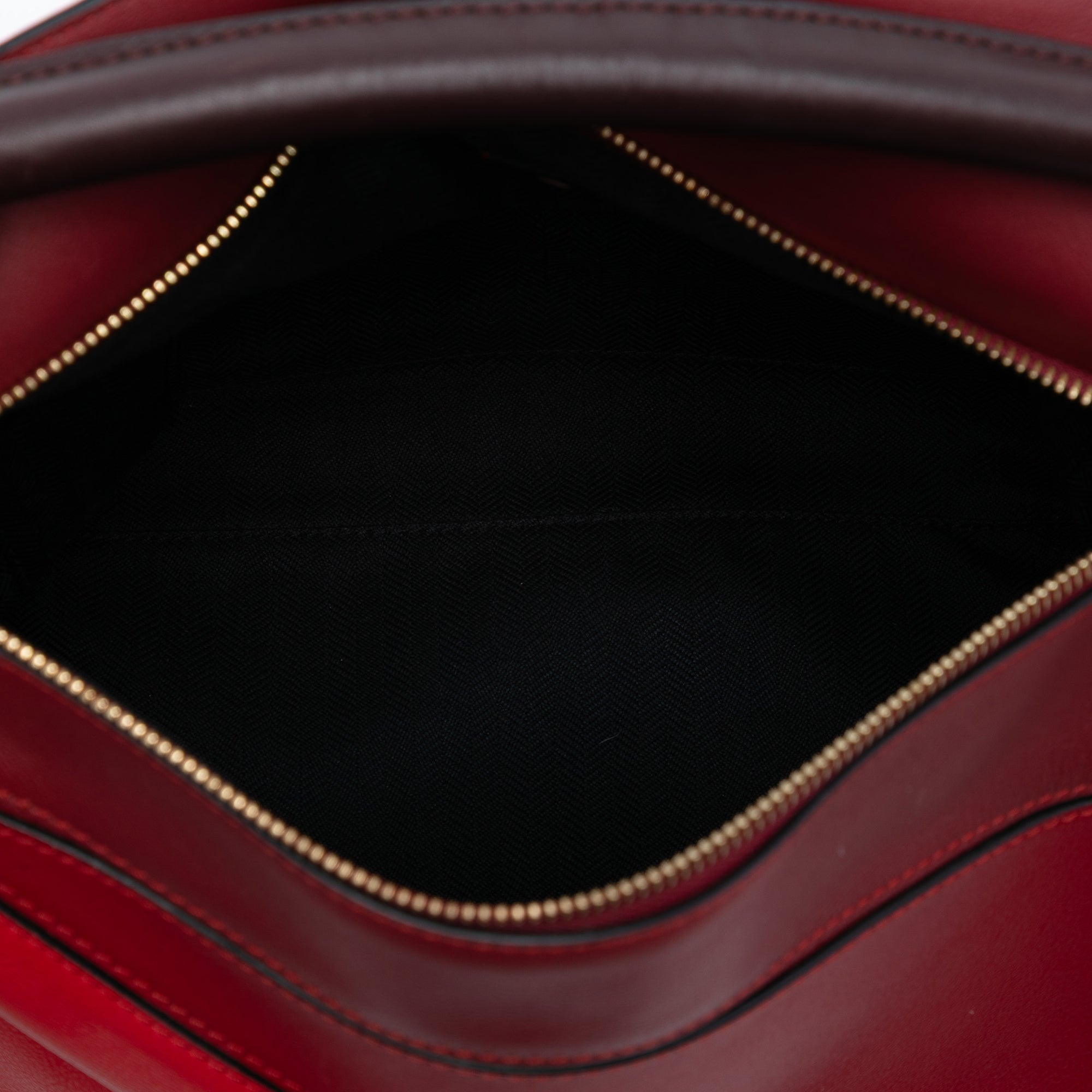 Medium Tricolor Calfskin Puzzle Satchel