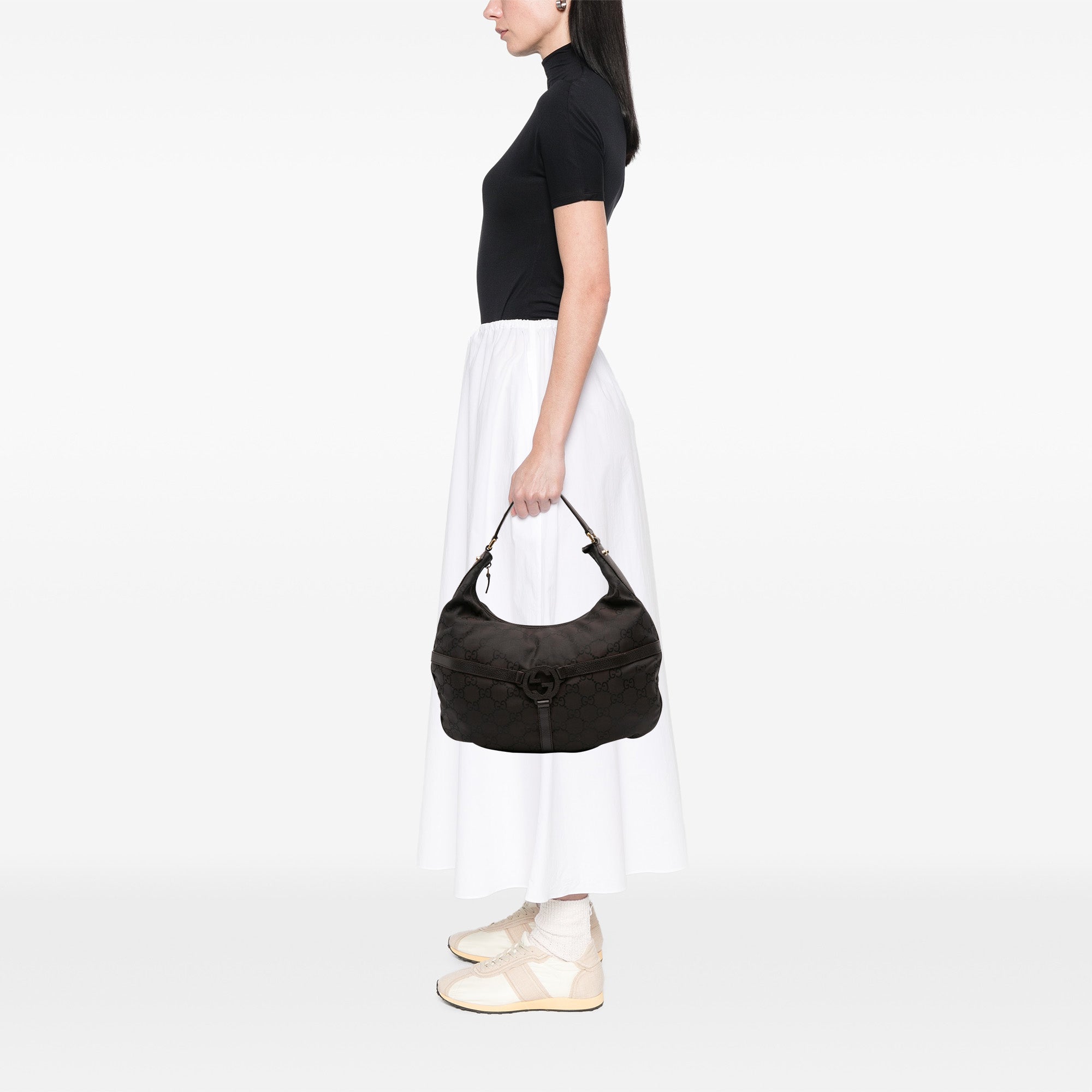 GG Nylon Reins Hobo Bag