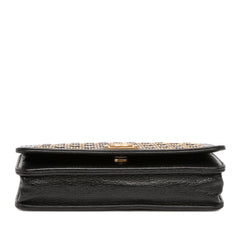 Studded Grained Calfskin Boy Wallet On Chain