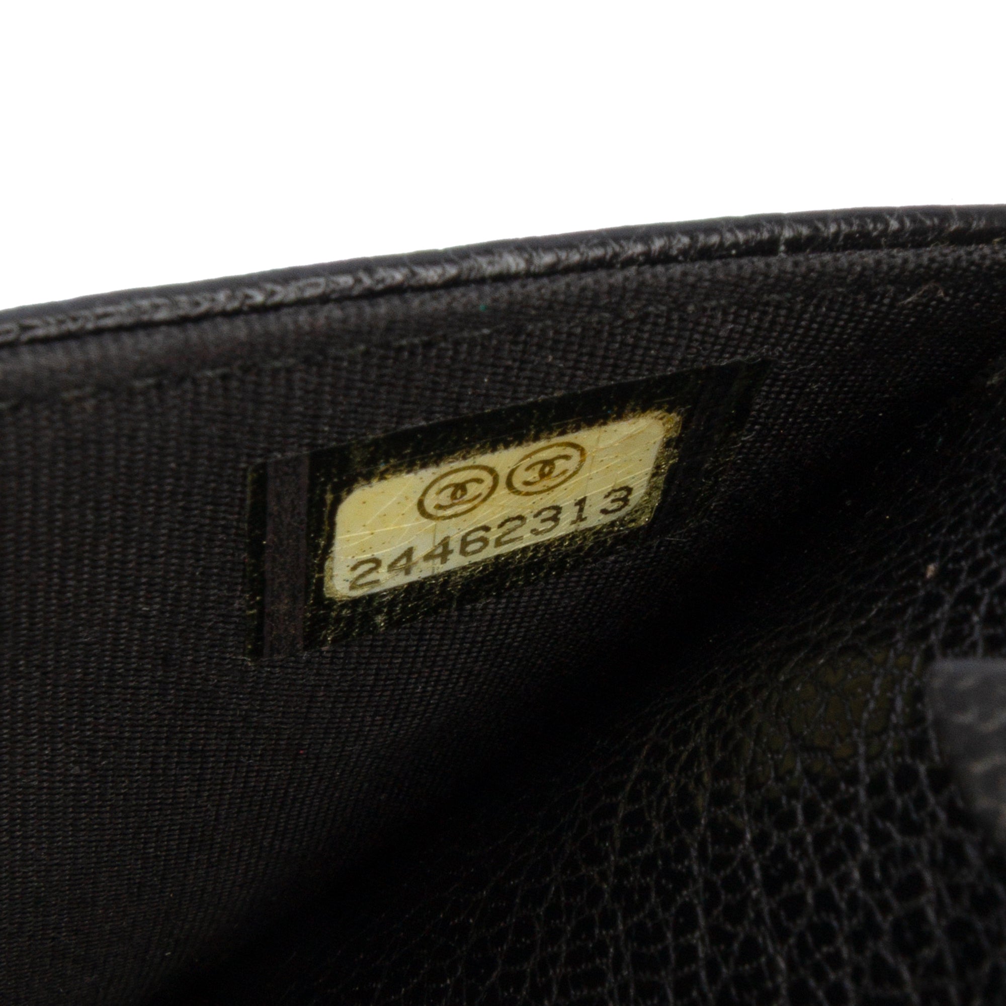 Studded Grained Calfskin Boy Wallet On Chain