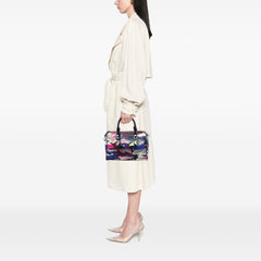Anselm Reyle Canvas Camouflage Boston Bag