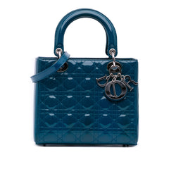 Medium Patent Cannage Lady Dior