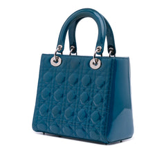Medium Patent Cannage Lady Dior