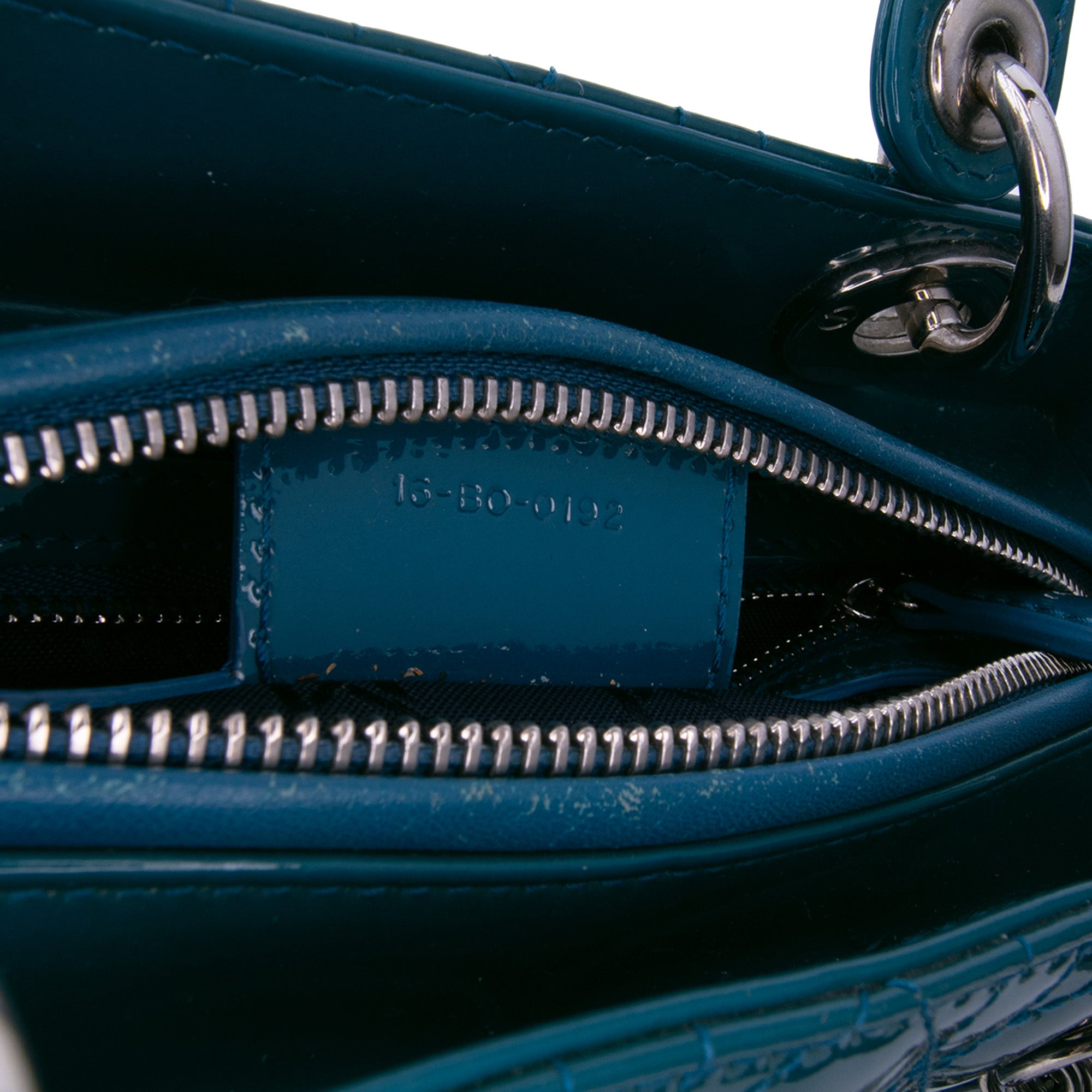 Medium Patent Cannage Lady Dior