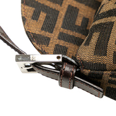 Zucca Canvas Double Flap Shoulder Bag