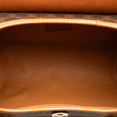 Macadam Coated Canvas Triomphe Blason Handbag