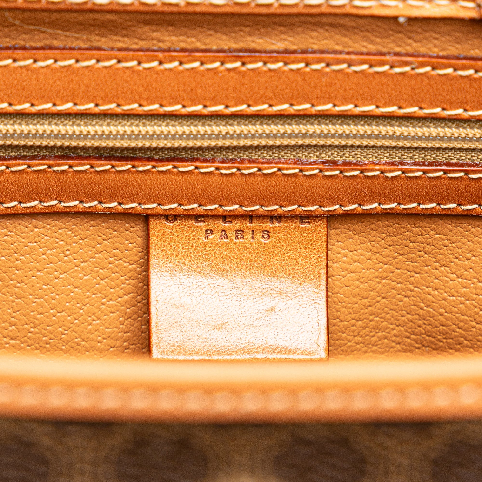 Macadam Coated Canvas Triomphe Blason Handbag