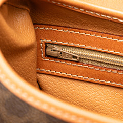 Macadam Coated Canvas Triomphe Blason Handbag