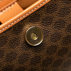 Macadam Coated Canvas Triomphe Blason Handbag