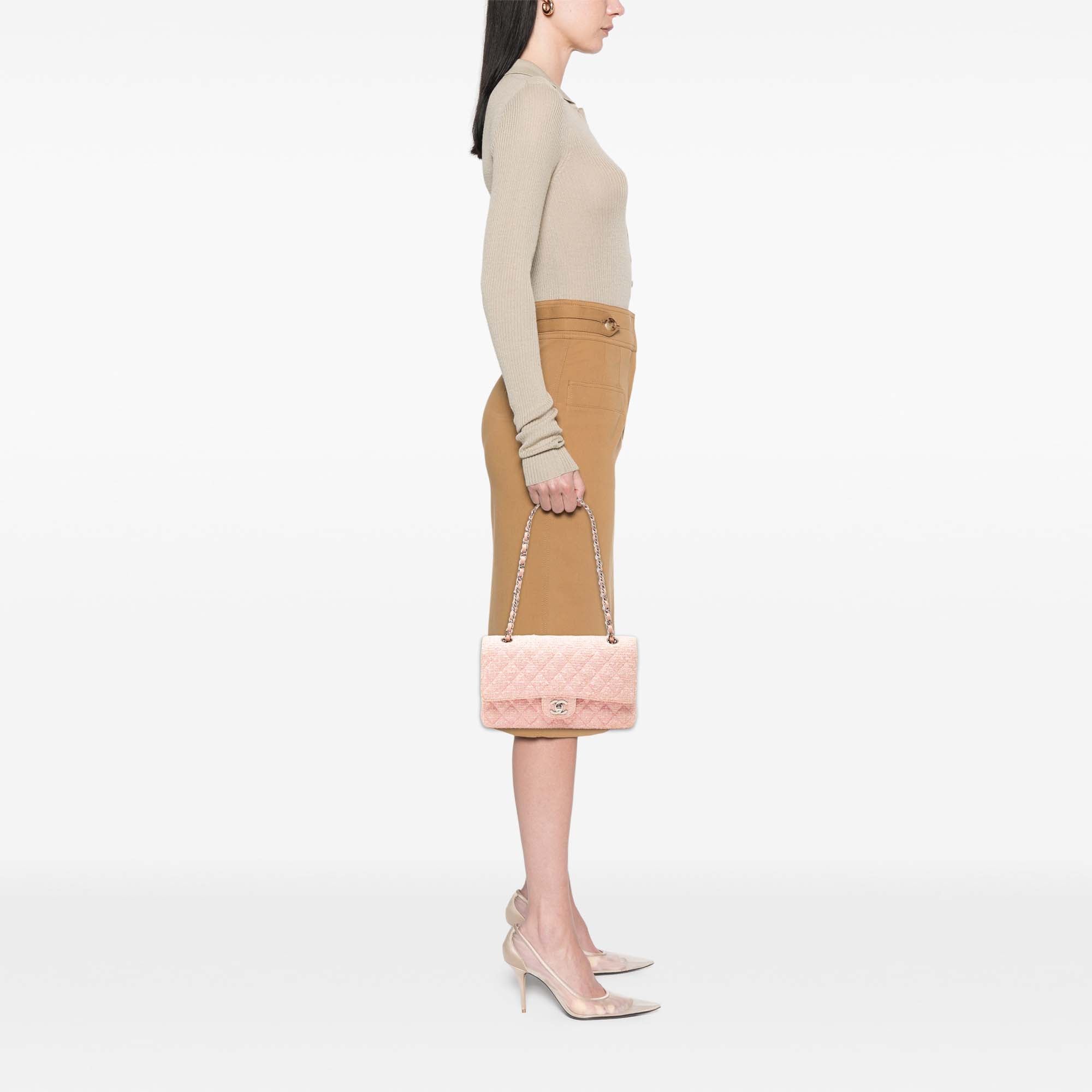 Medium Classic Tweed Double Flap