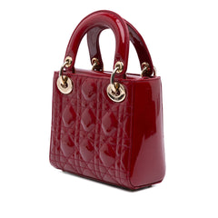Mini Patent Cannage Lady Dior