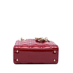 Mini Patent Cannage Lady Dior