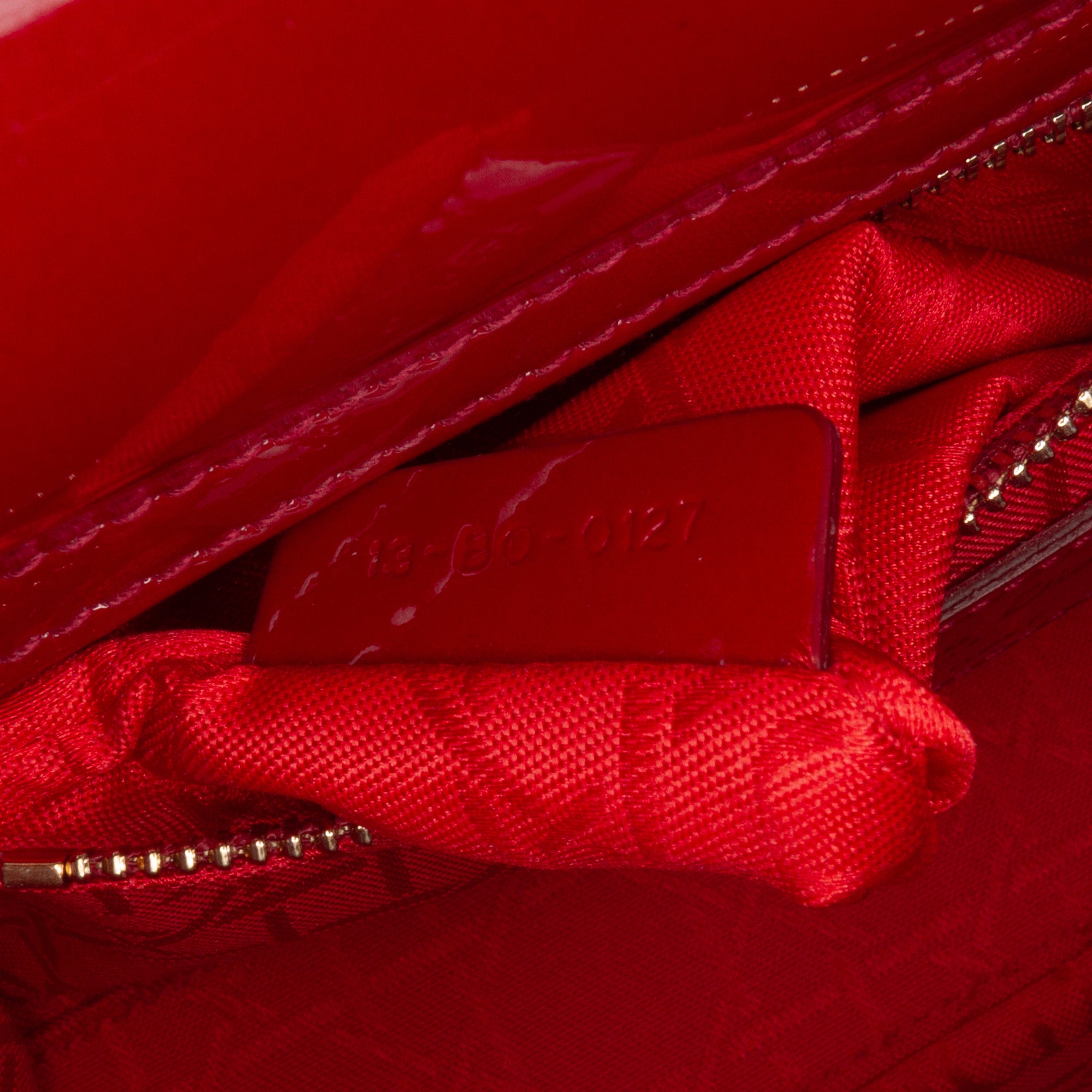 Mini Patent Cannage Lady Dior