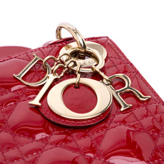 Mini Patent Cannage Lady Dior