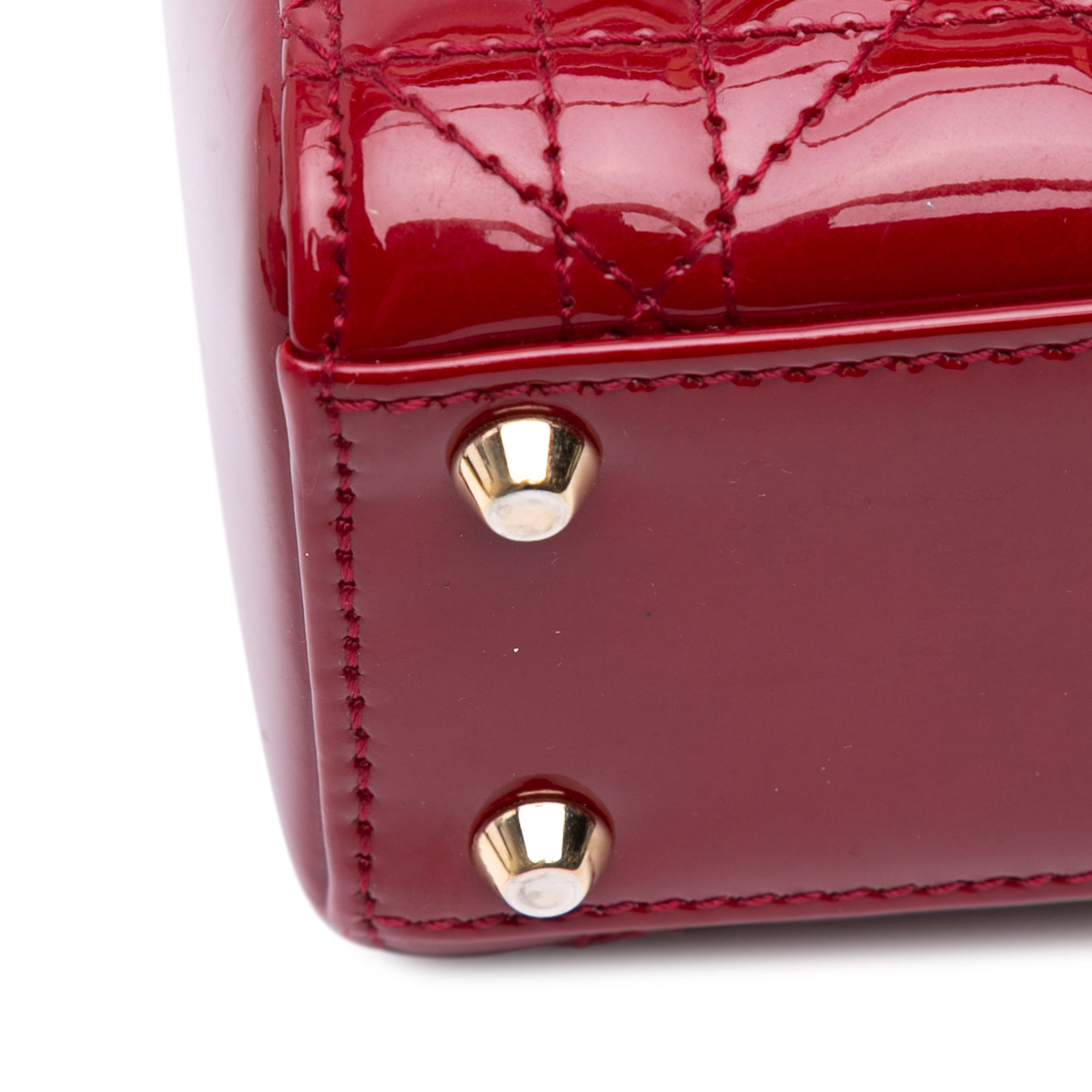 Mini Patent Cannage Lady Dior