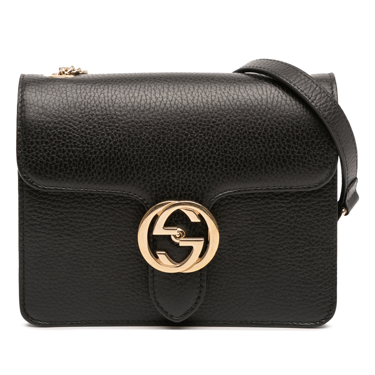 Small Dollar Calfskin Interlocking G Crossbody