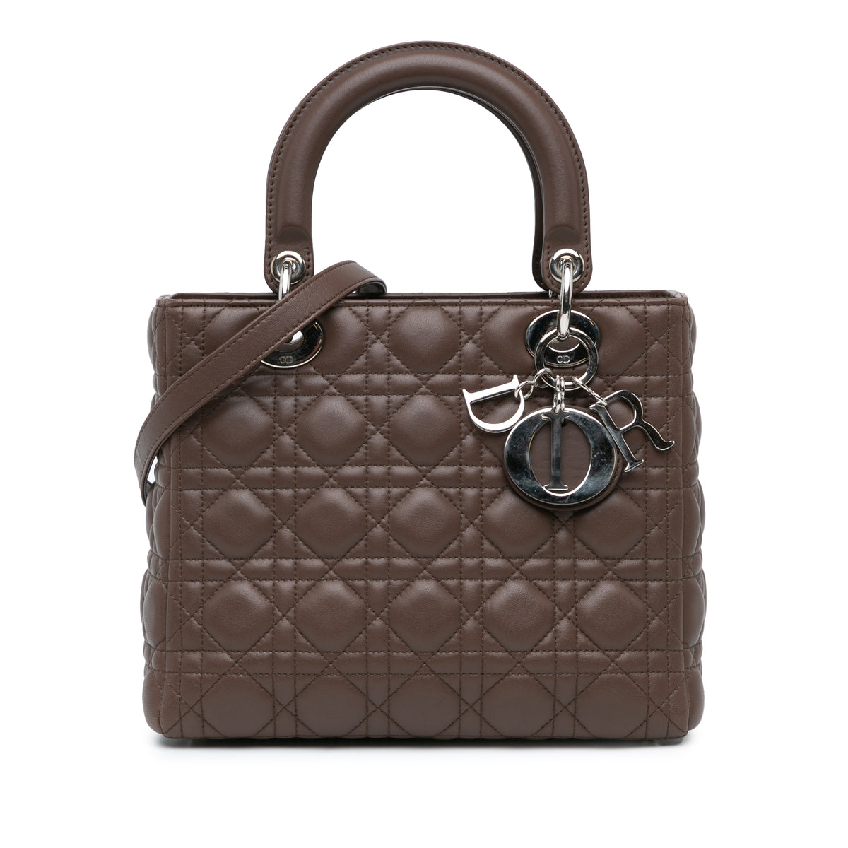 Medium Lambskin Cannage Lady Dior