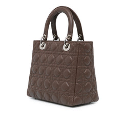 Medium Lambskin Cannage Lady Dior