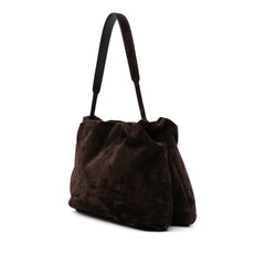 Suede Bourse Shoulder Bag
