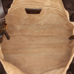 Suede Bourse Shoulder Bag