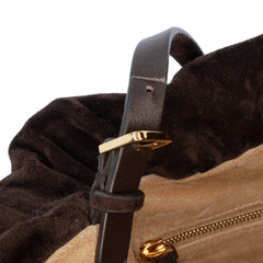 Suede Bourse Shoulder Bag