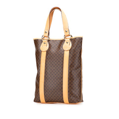 Macadam Coated Canvas Vertical Tote