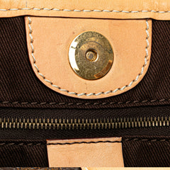 Macadam Coated Canvas Vertical Tote