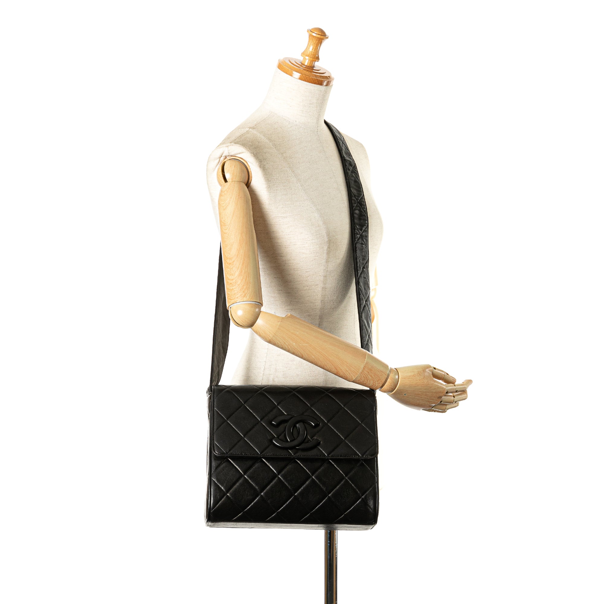 CC Quilted Lambskin Flap