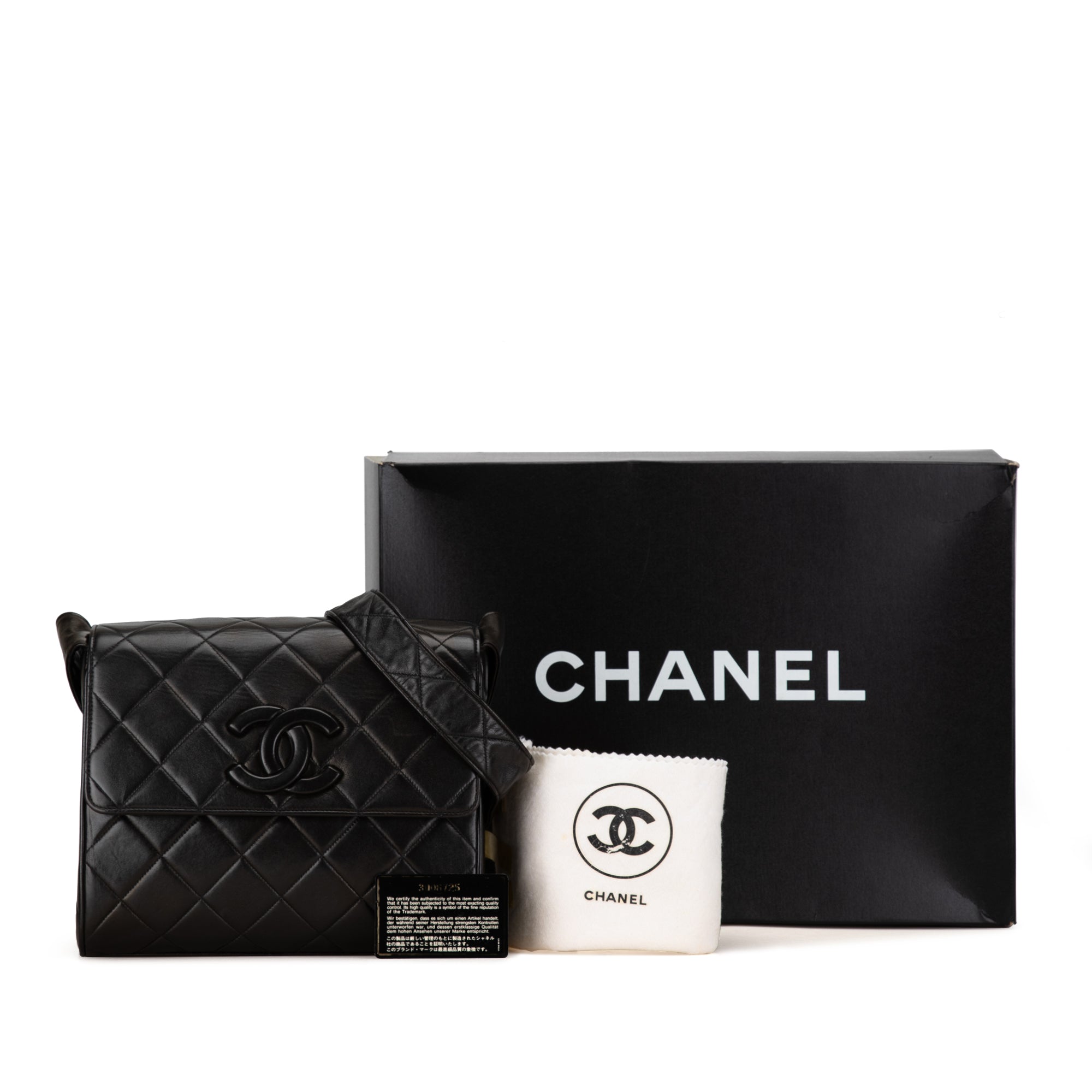 CC Quilted Lambskin Flap