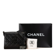 CC Quilted Lambskin Flap