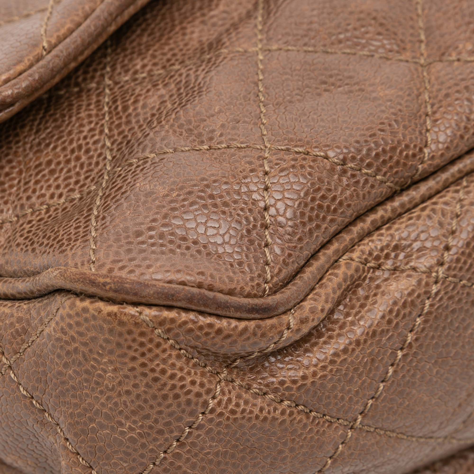 Large Quilted Caviar Shiva Flap