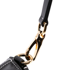 Medium Leather Ohval Flap Bag