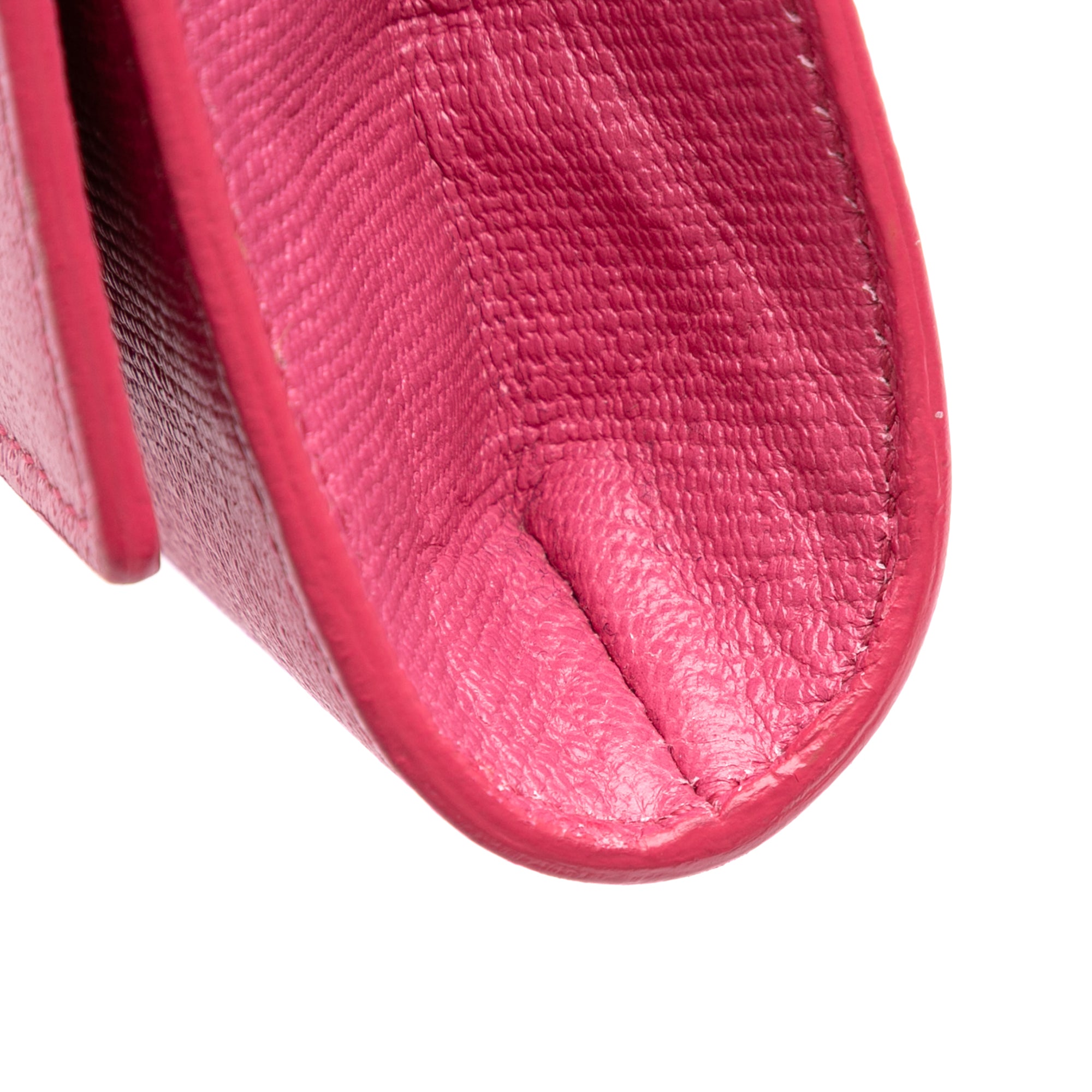 Textured Calfskin Chyc Ligne Clutch