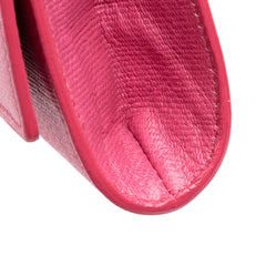 Textured Calfskin Chyc Ligne Clutch