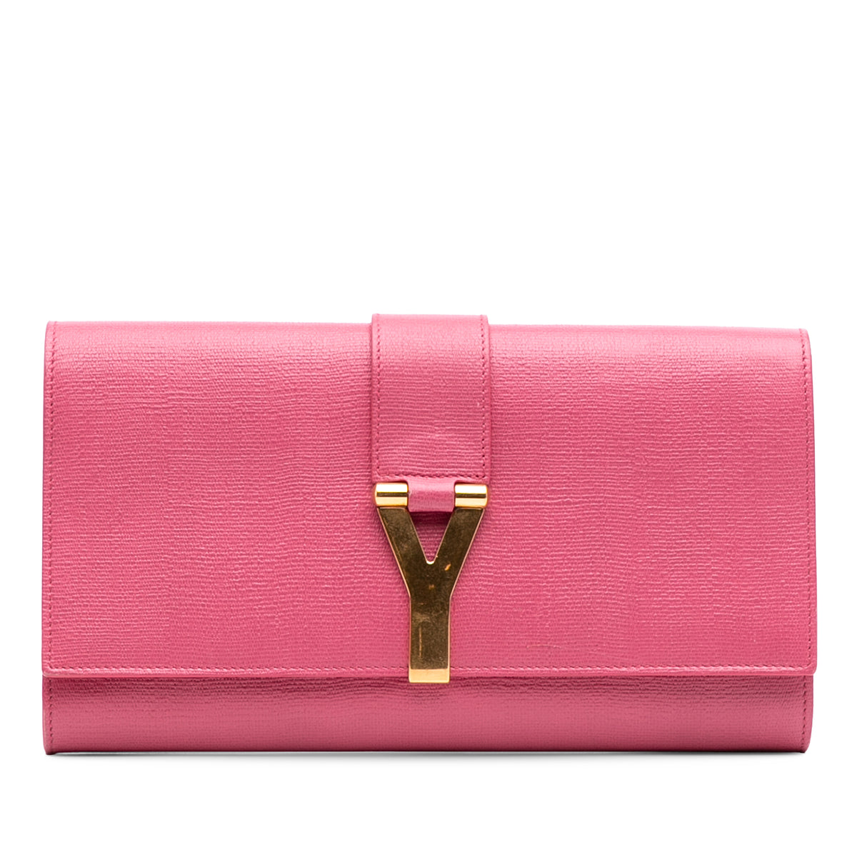 Textured Calfskin Chyc Ligne Clutch