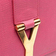 Textured Calfskin Chyc Ligne Clutch