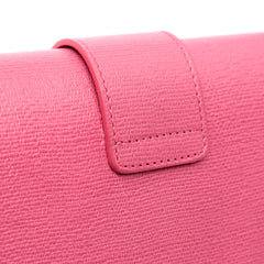 Textured Calfskin Chyc Ligne Clutch