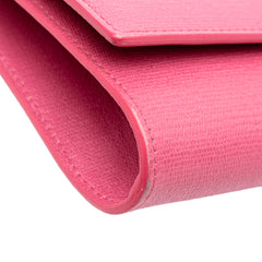 Textured Calfskin Chyc Ligne Clutch