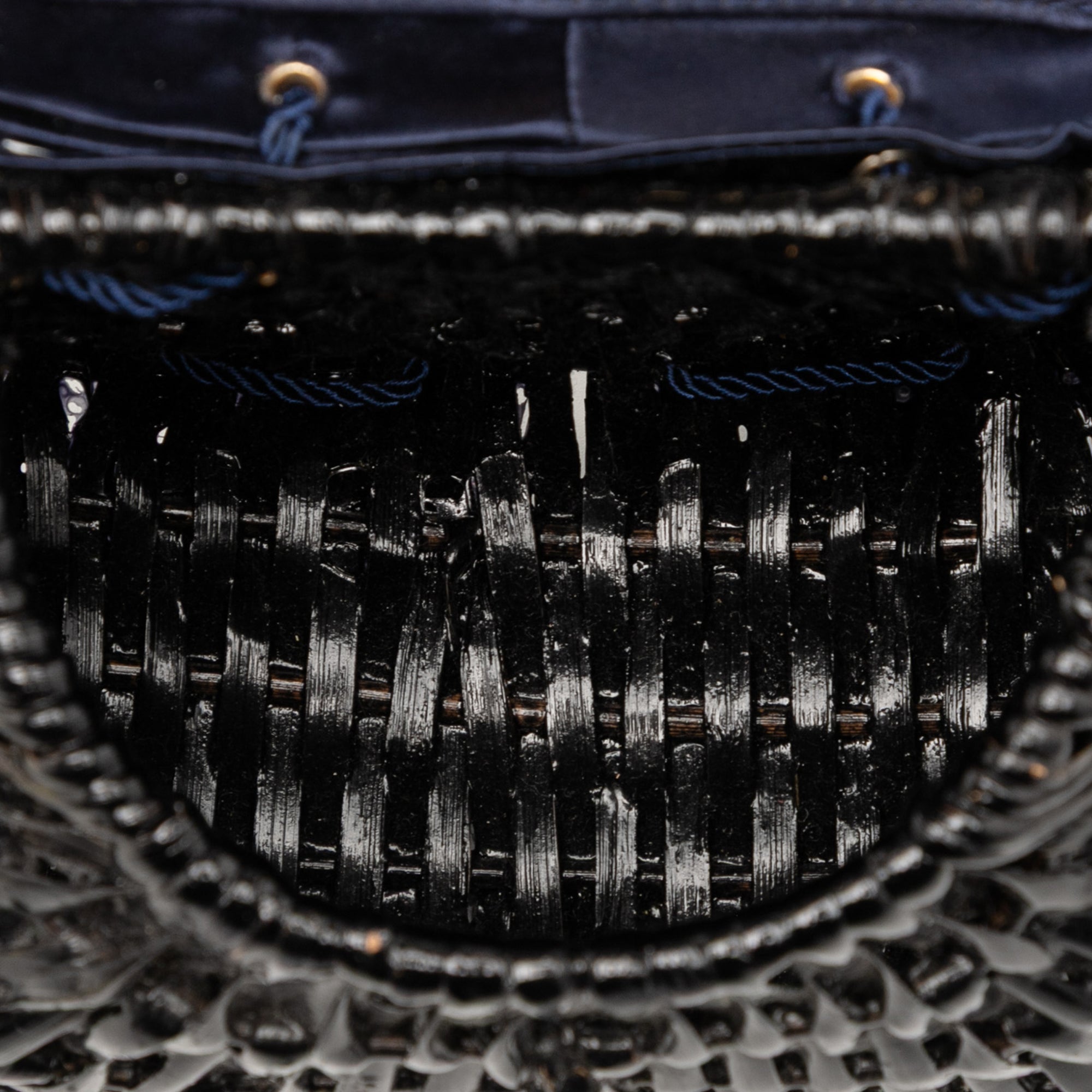 Satin Intrecciato and Wicker Crossbody