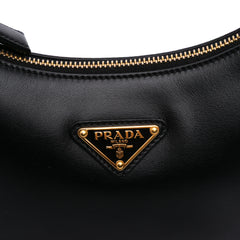 Small Soft Calf Arque Satchel