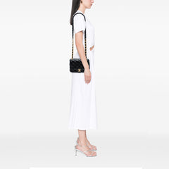 Mini Quilted Lambskin Lacquered Chain Flap