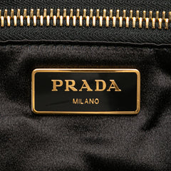 Sequined Satin Stripes Tote