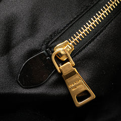 Sequined Satin Stripes Tote