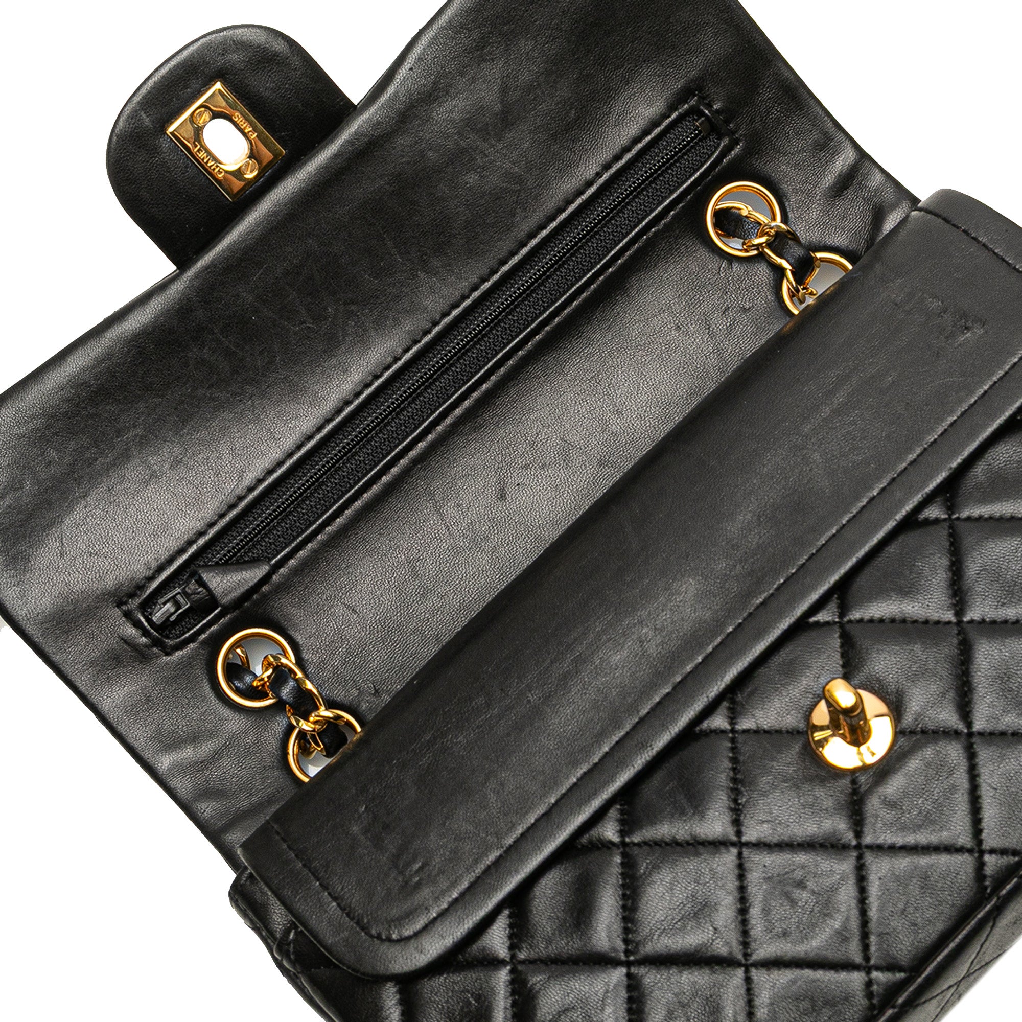 Small Classic Lambskin Double Flap