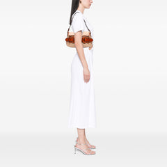 Nylon and Leather B Bis Shoulder Bag