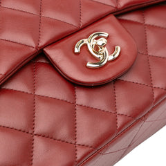 Jumbo Classic Lambskin Double Flap