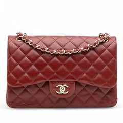Jumbo Classic Lambskin Double Flap